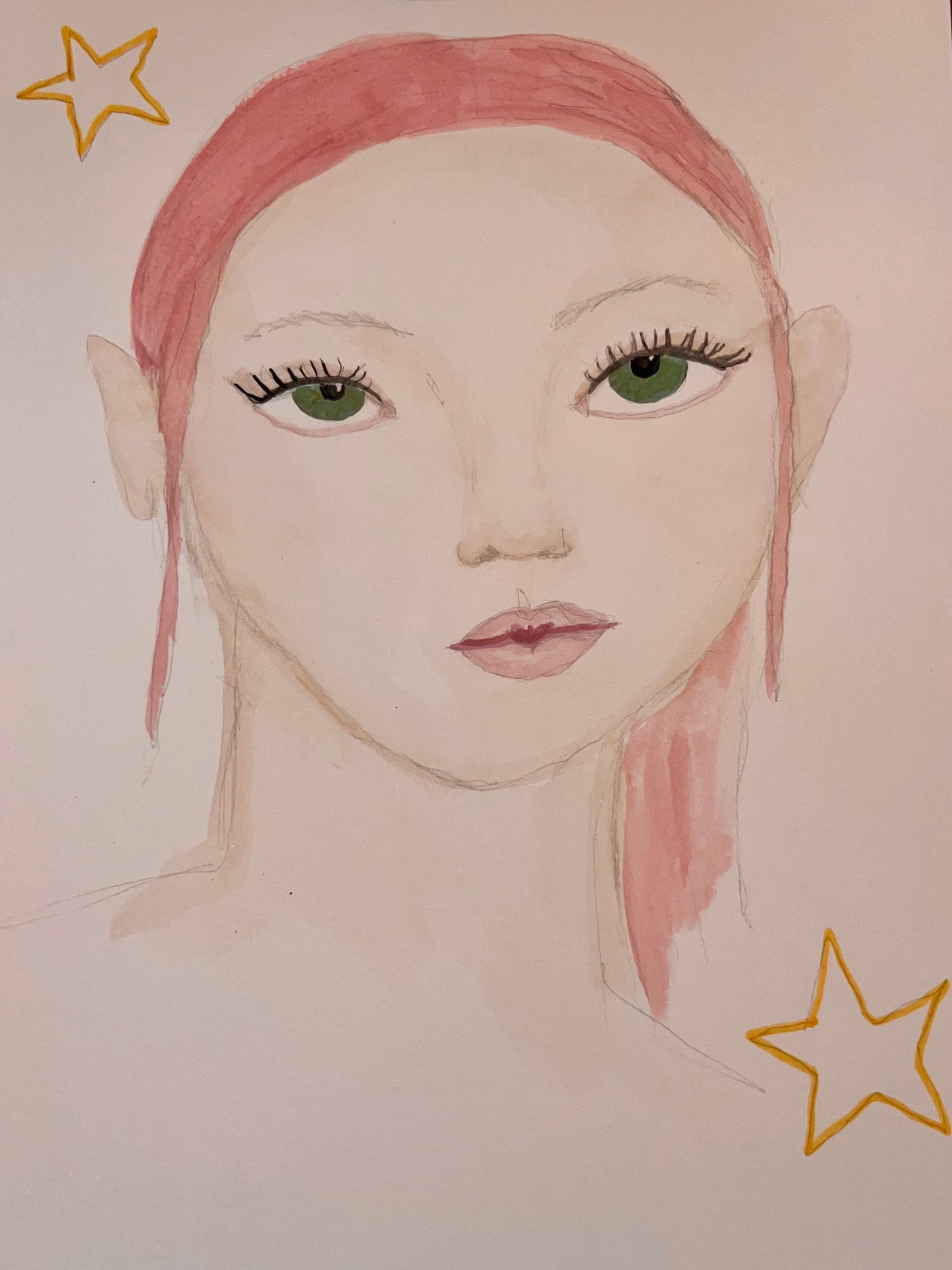 pink hair