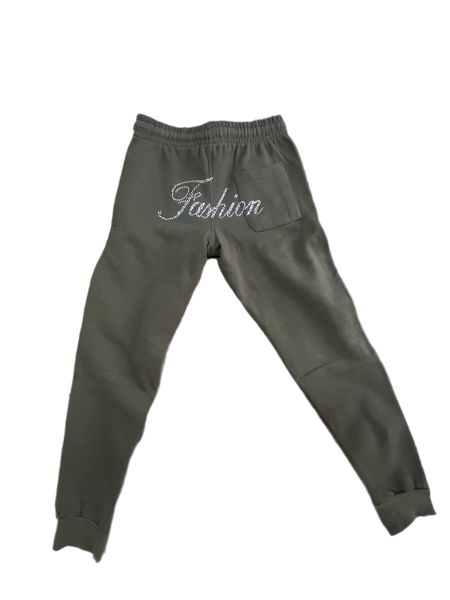 fashion sweatpants in olive