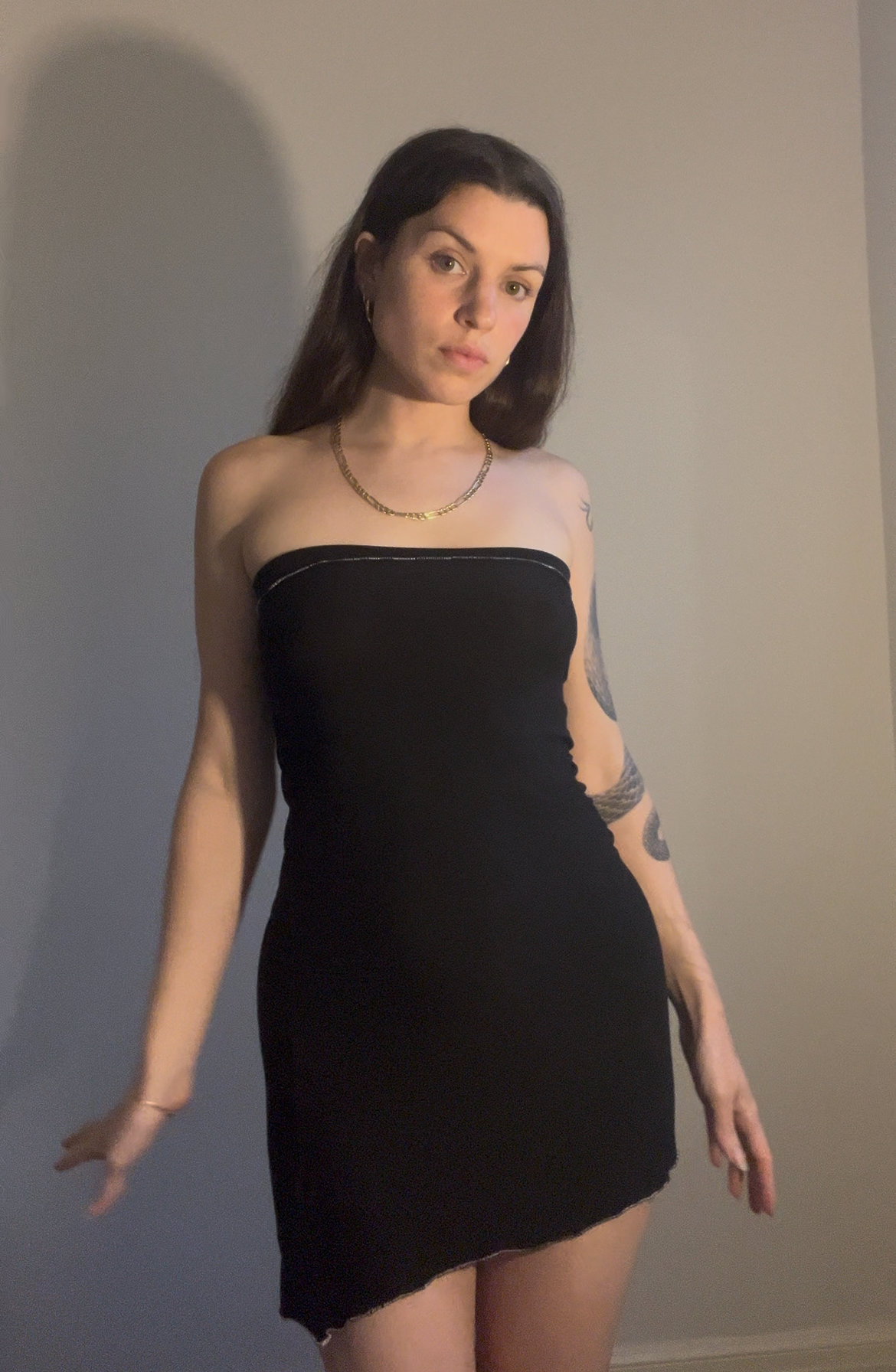back to back strapless dress