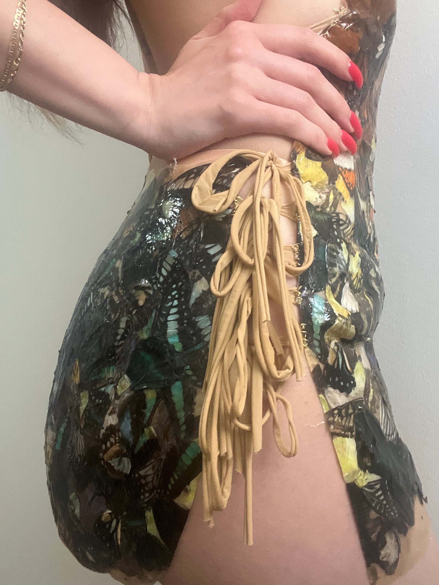 archival butterfly dress