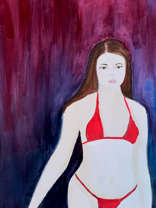 red kini girl