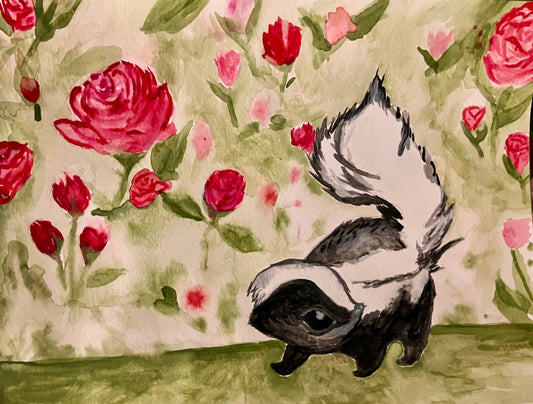 lil stinker watercolor