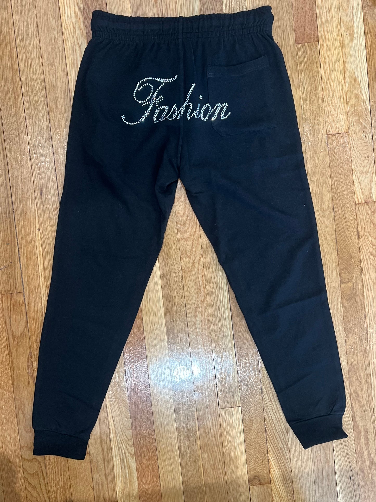 fashion sweatpants in black