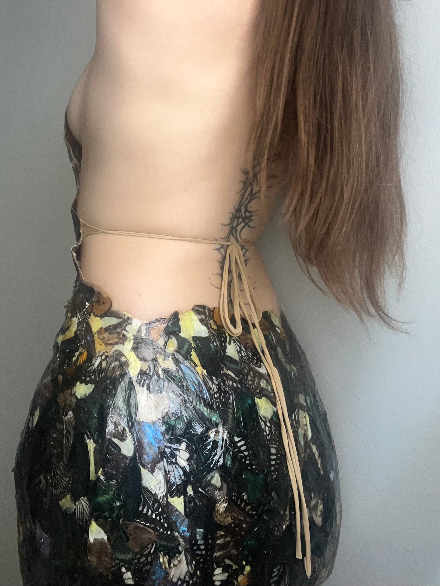 archival butterfly dress