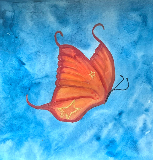 big orange butterfly