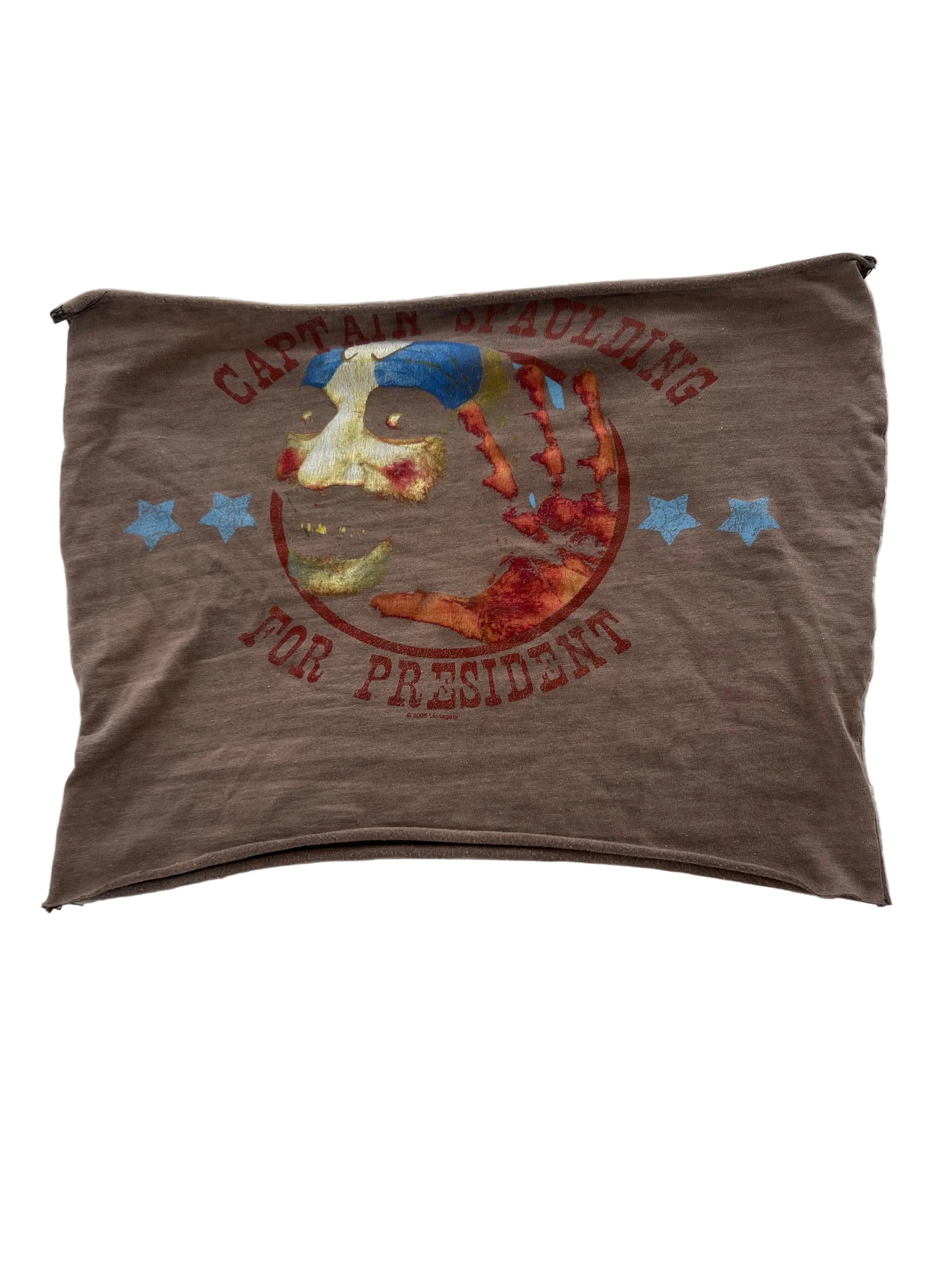 captain spaulding upcycled tube top