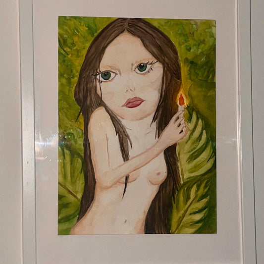 rainforest baddie watercolor painting